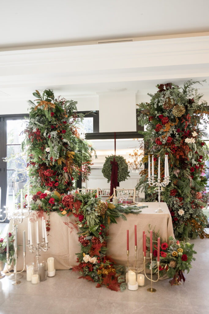 Decoración navideña boda en Torrevieja