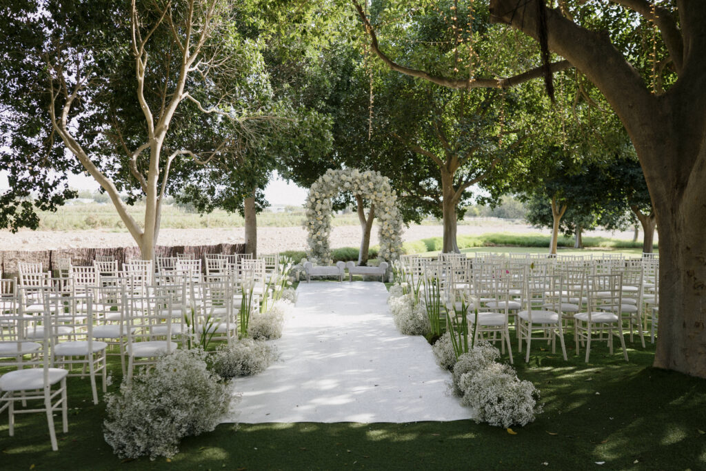 Decoración boda civil Villa Vera