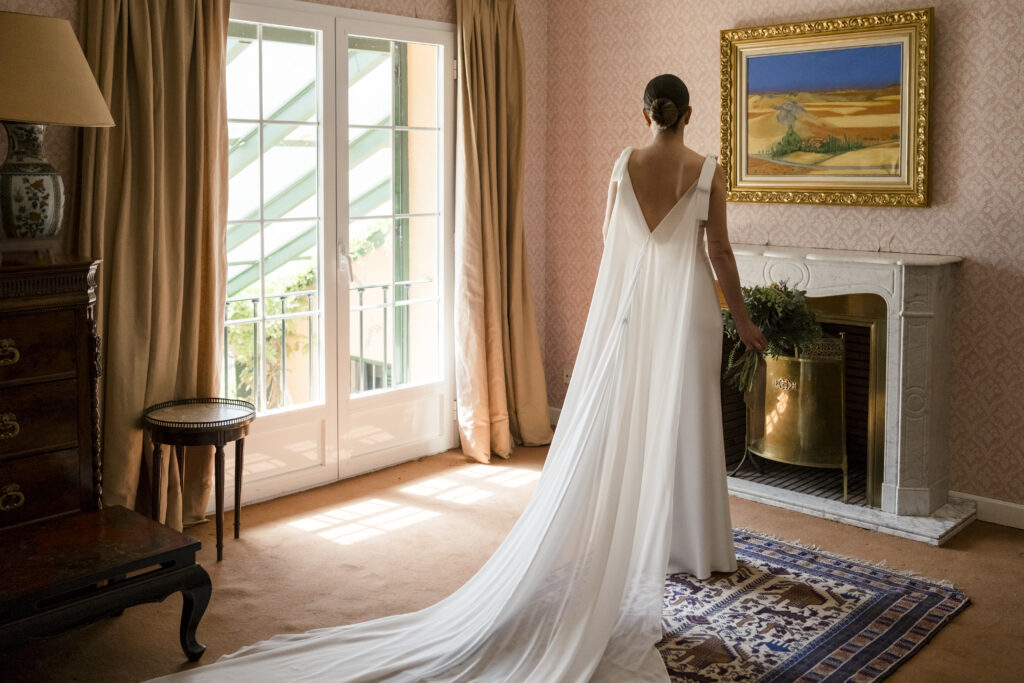 Preparativos novia en finca Madrid