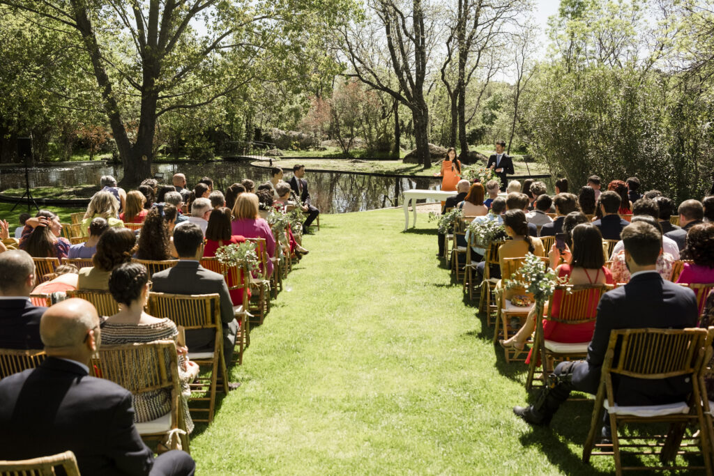Ceremonia civil en finca Madrid al aire libre